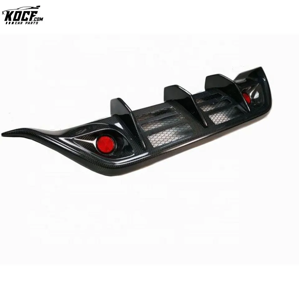 2008-11 WD style carbon fiber rear diffuser with reflectors for GTR R35 CBA