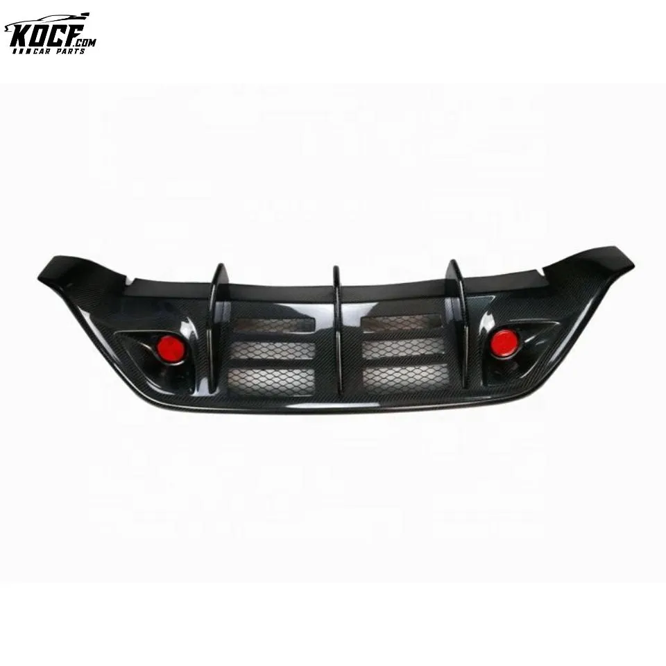 2008-11 WD style carbon fiber rear diffuser with reflectors for GTR R35 CBA