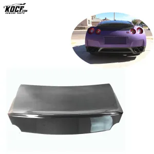 2008-2015 RZA Style Carbon Fiber Rear Duckbill Trunk Boot Lid For Nissan GTR R35