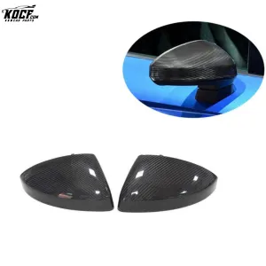 2015  R8 Mirror cover Replacement Carbon Fiber Mirror Cover housing Case For Audi R8