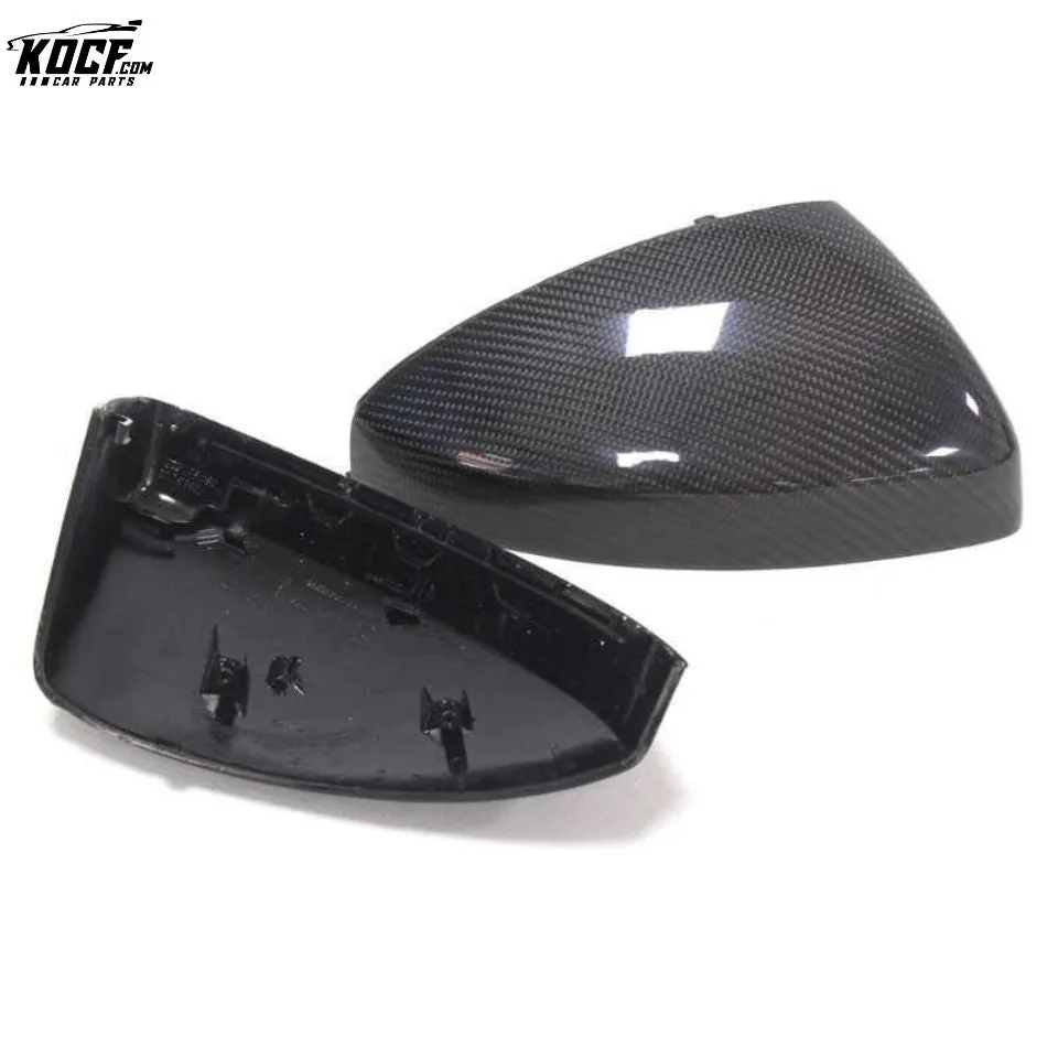 2015  R8 Mirror cover Replacement Carbon Fiber Mirror Cover housing Case For Audi R8