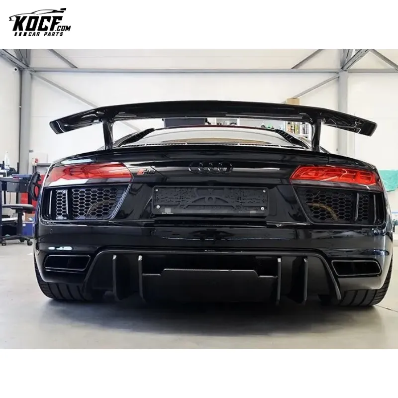 2017  Car Spoiler R8 Rear Spoiler VRS Style Carbon Fiber GT Wing Rear Spoiler For Audi R8 New R8