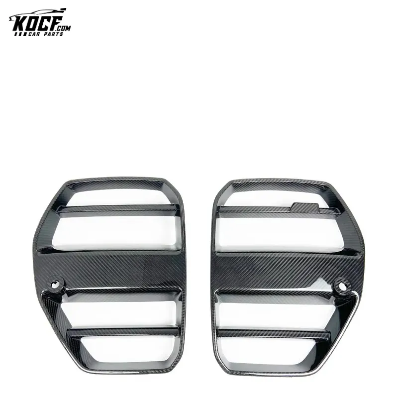 2021  G80 M3 ST-Style Carbon Fiber Front Bumper Grille Bumper Cover Nose Trim For BMW G80 M3 G82 M4 coupe sedan