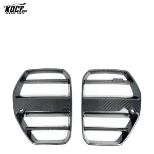 2021  G80 M3 ST-Style Carbon Fiber Front Bumper Grille Bumper Cover Nose Trim For BMW G80 M3 G82 M4 coupe sedan