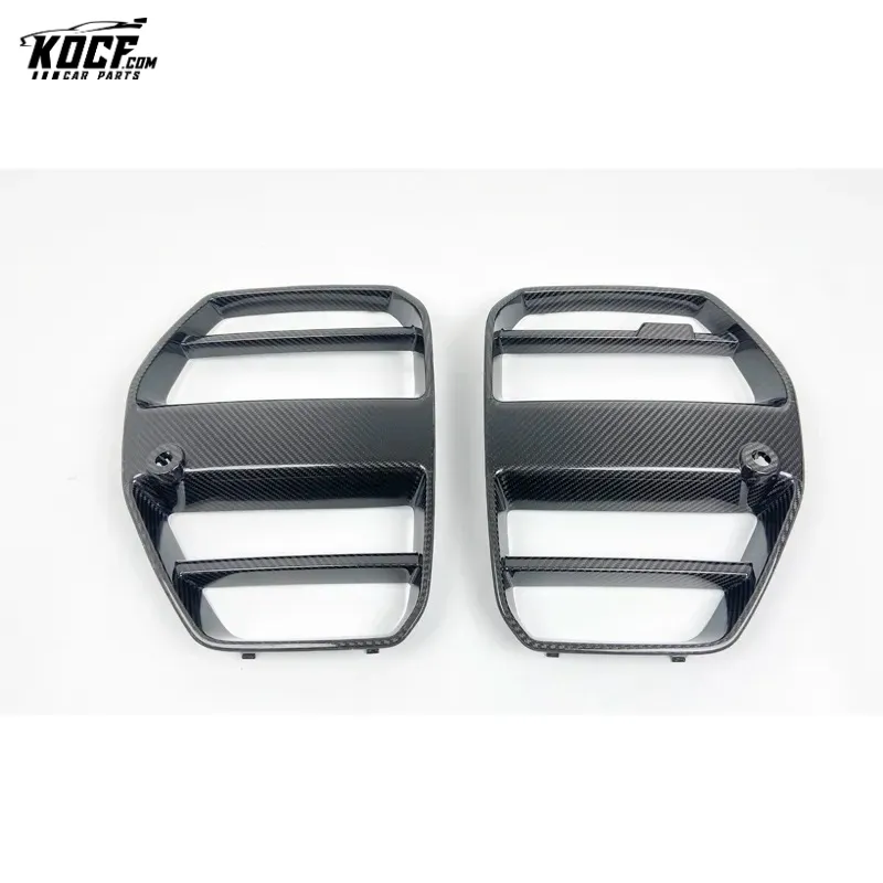 2021  G80 M3 ST-Style Carbon Fiber Front Bumper Grille Bumper Cover Nose Trim For BMW G80 M3 G82 M4 coupe sedan