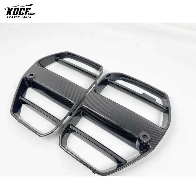 2021  G80 M3 ST-Style Carbon Fiber Front Bumper Grille Bumper Cover Nose Trim For BMW G80 M3 G82 M4 coupe sedan