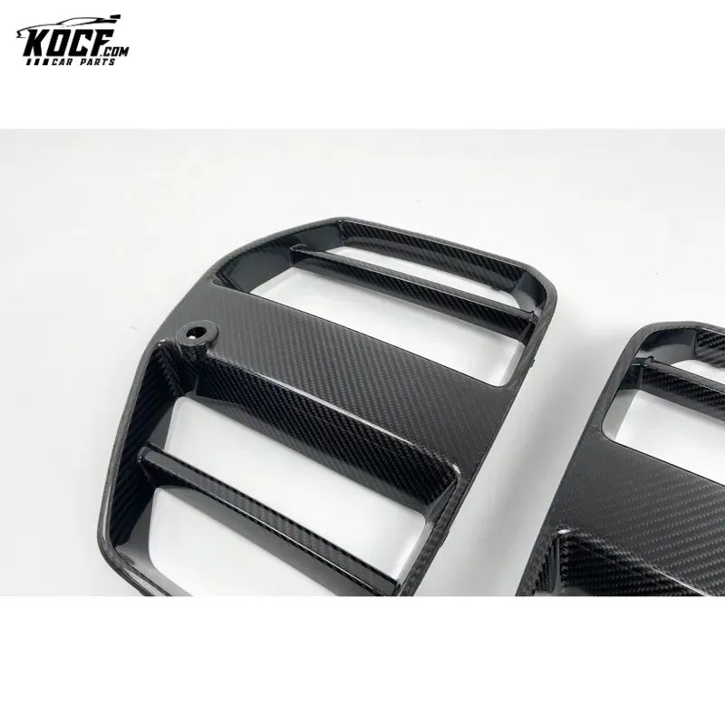 2021  G80 M3 ST-Style Carbon Fiber Front Bumper Grille Bumper Cover Nose Trim For BMW G80 M3 G82 M4 coupe sedan