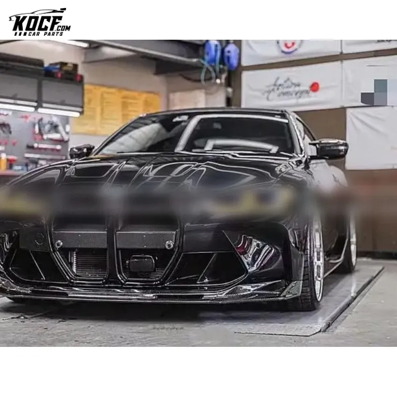2022 Factory Customization G80 M3 VOR style Carbon Fiber Front Bumper Lip Spoiler Splitter Fit For BMW G80 M3 G82 G83 M4