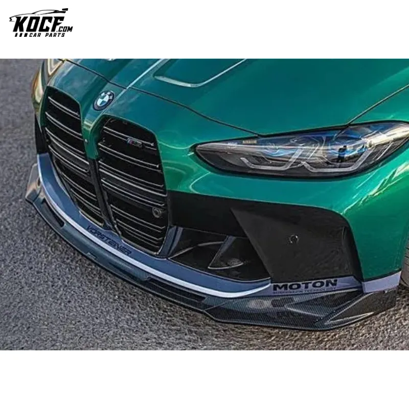 2022 M3 G80 M4 G82 G83 Front Bumper Spoiler Lip Vor-style Carbon Fiber Front Spoiler Lip For BMW G80 G82 G83