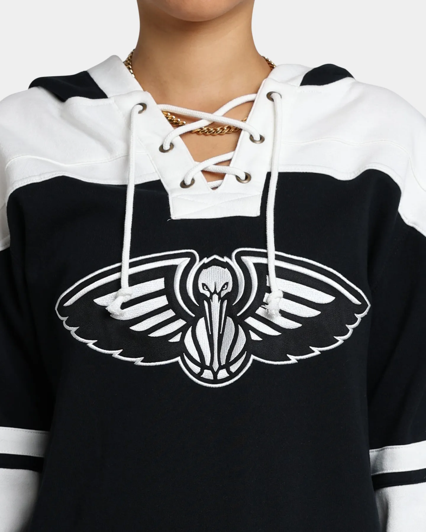 47 Brand New Orleans Pelicans Superior Lacer Hoodie Jet Black