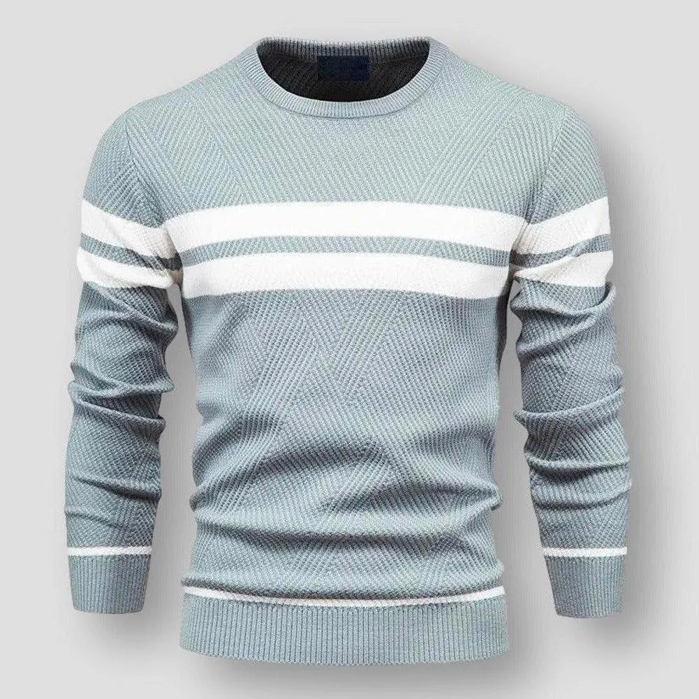 Absalom | Men's Sweater with Stripes