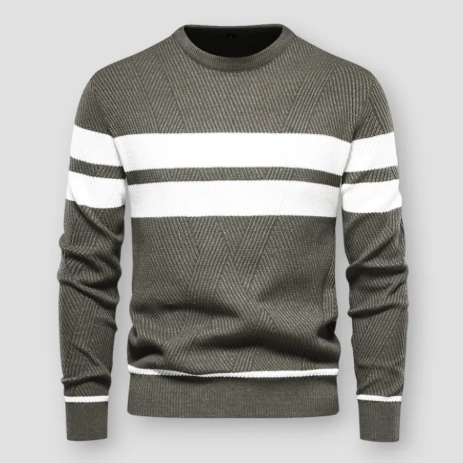Absalom | Men's Sweater with Stripes