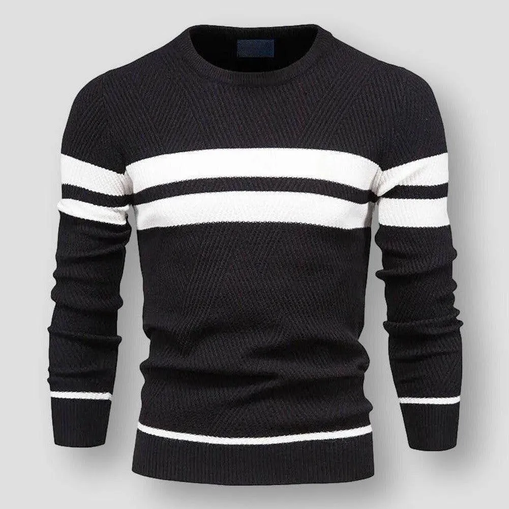 Absalom | Men's Sweater with Stripes