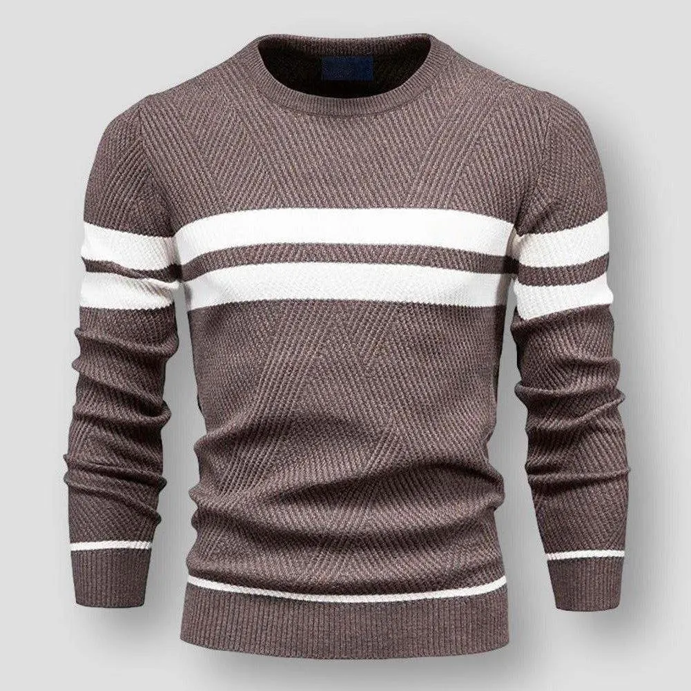 Absalom | Men's Sweater with Stripes