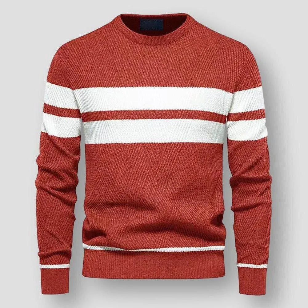 Absalom | Men's Sweater with Stripes