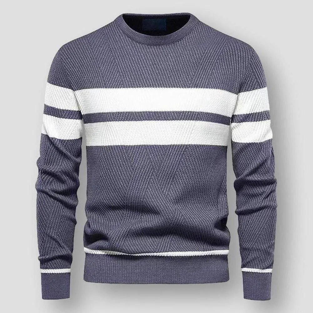 Absalom | Men's Sweater with Stripes