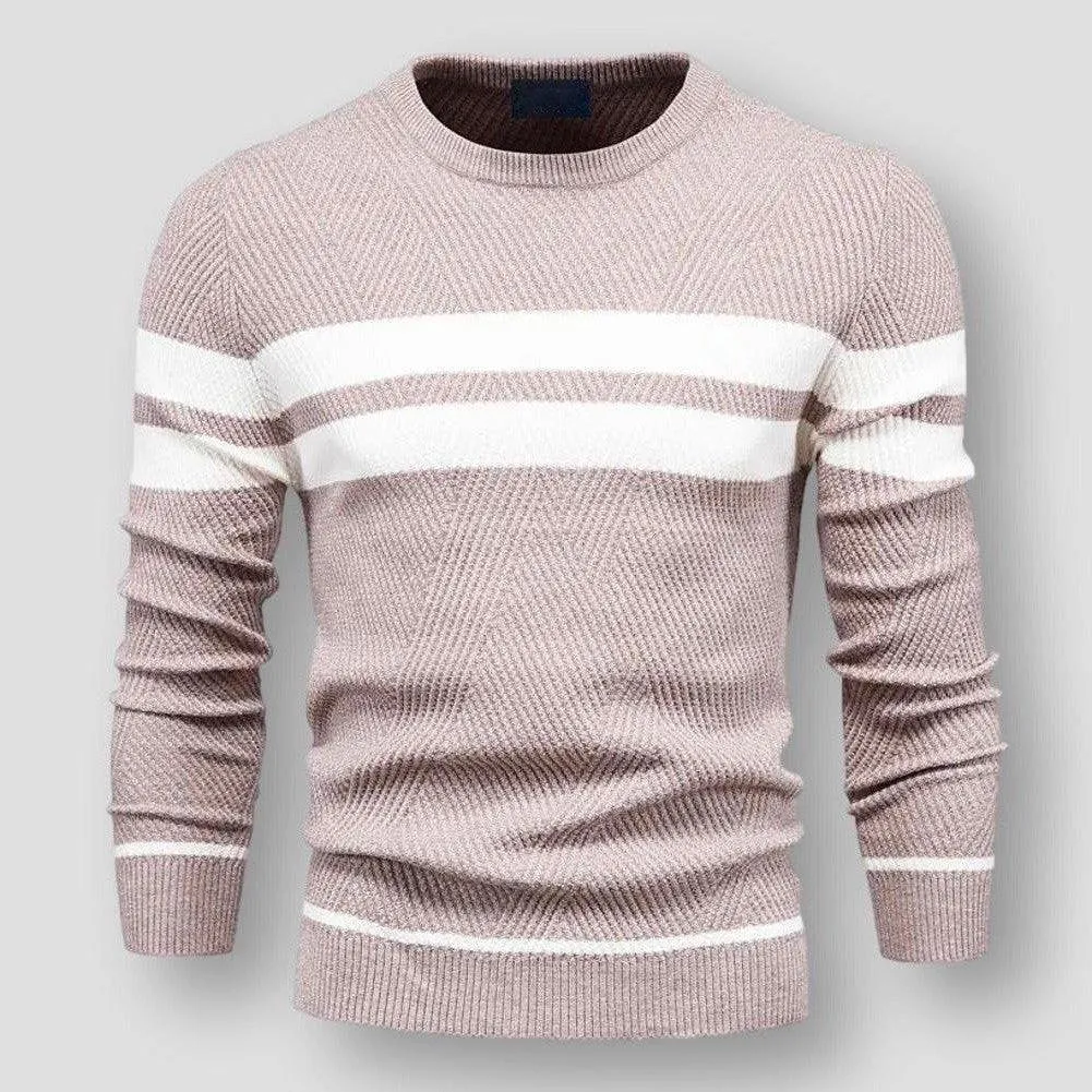 Absalom | Men's Sweater with Stripes