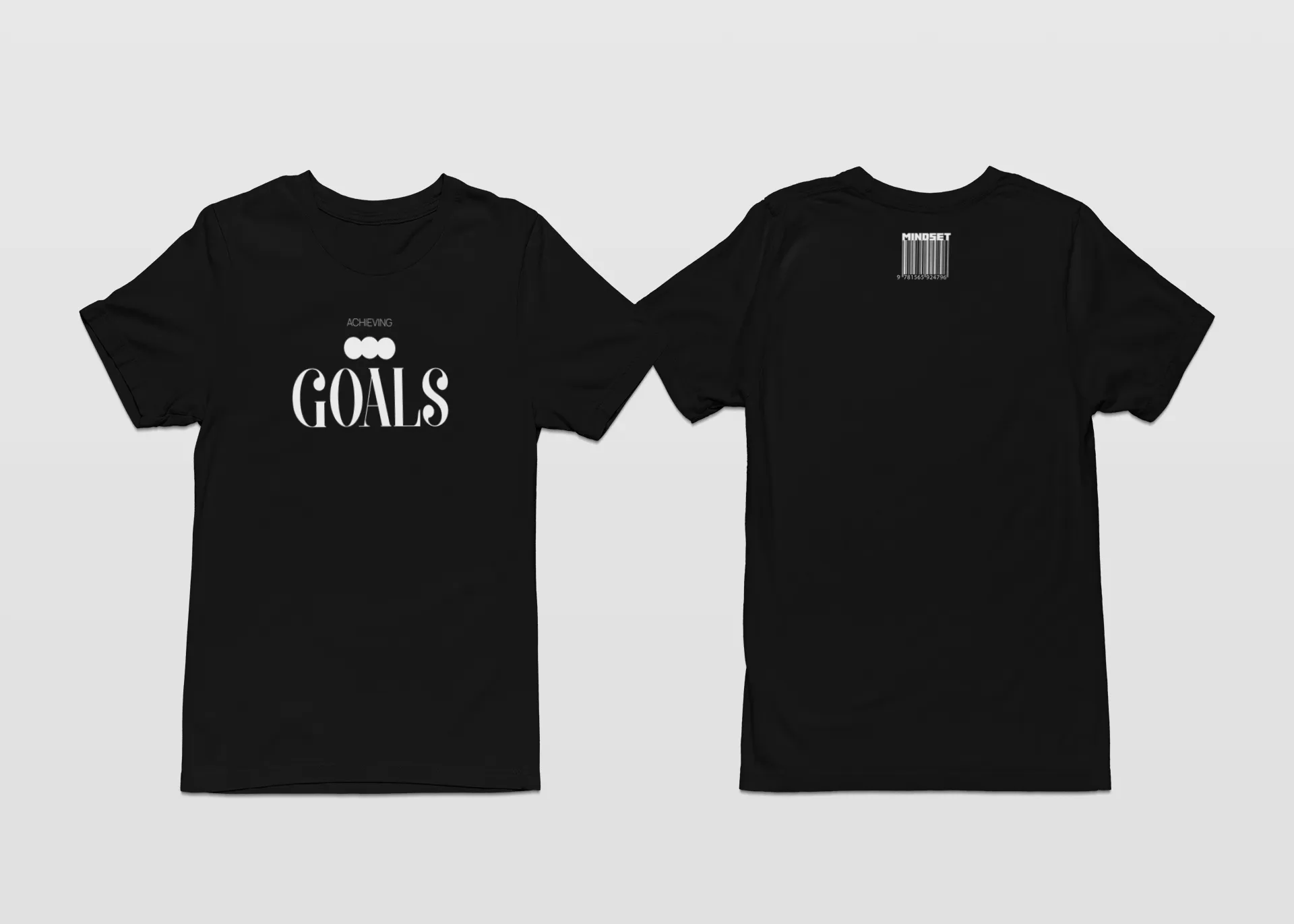 Achieving Goals T-Shirt Unisex Vintage Custom Quote Menswear Top Tshirt Streetwear Crewneck Round Neck Casual Shortsleeve