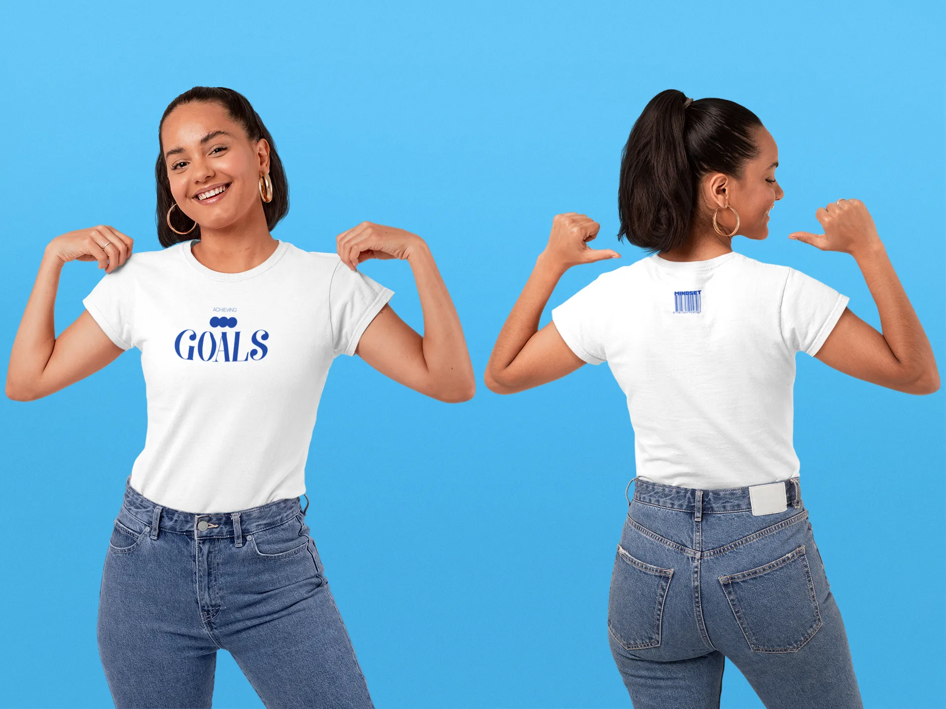 Achieving Goals T-Shirt Unisex Vintage Custom Quote Menswear Top Tshirt Streetwear Crewneck Round Neck Casual Shortsleeve