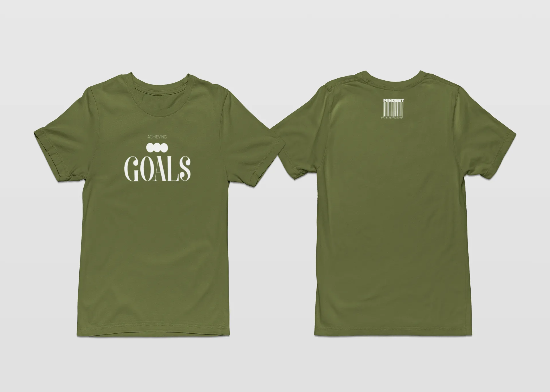 Achieving Goals T-Shirt Unisex Vintage Custom Quote Menswear Top Tshirt Streetwear Crewneck Round Neck Casual Shortsleeve