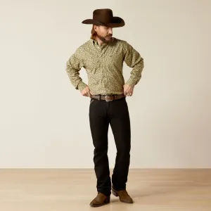 Ariat Men's Wrinkle Free Ferris Filmore Classic Fit Shirt Green