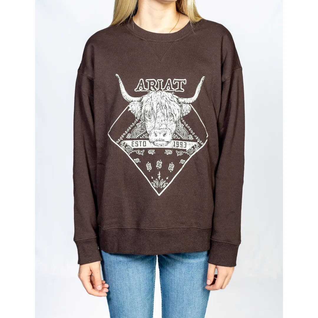 Ariat Women's Taurus Oversized Crew Sweatshirt