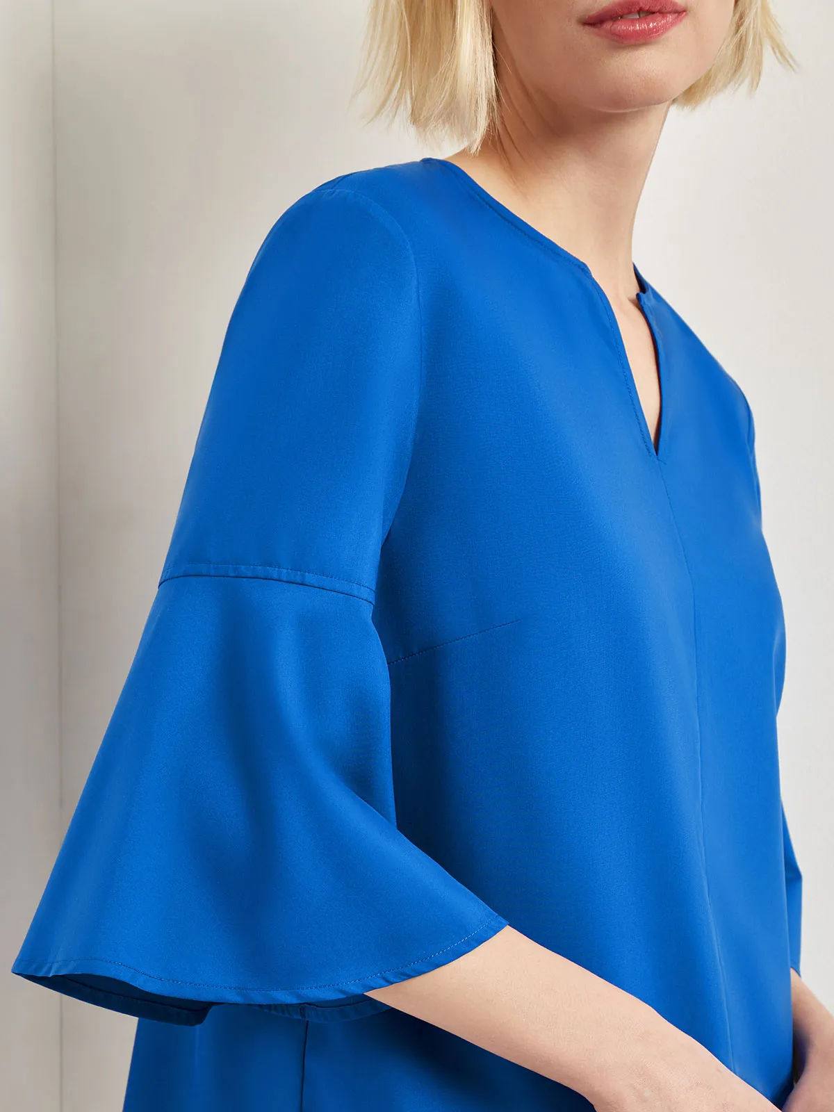 Bell Sleeve Woven Blouse