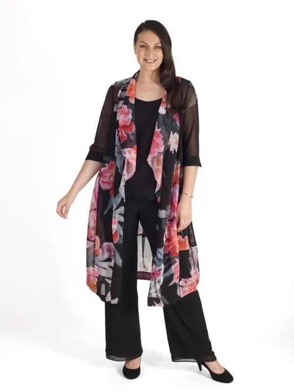 Black Chiffon Trouser