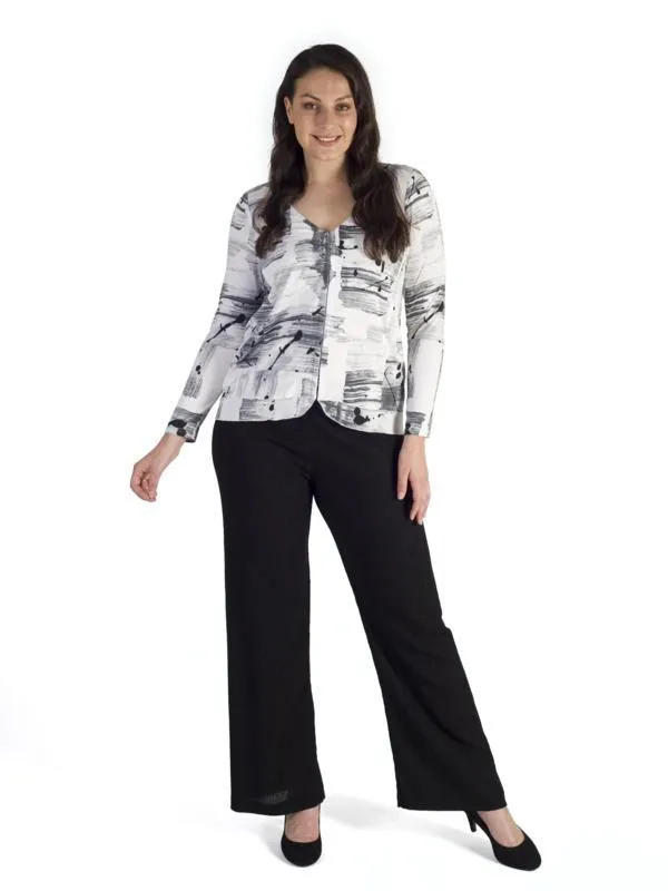 Black Chiffon Trouser