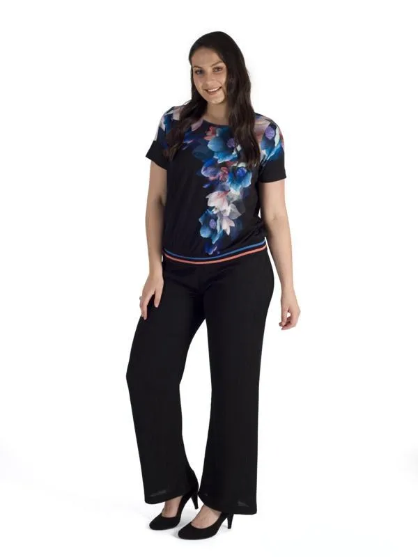 Black Chiffon Trouser
