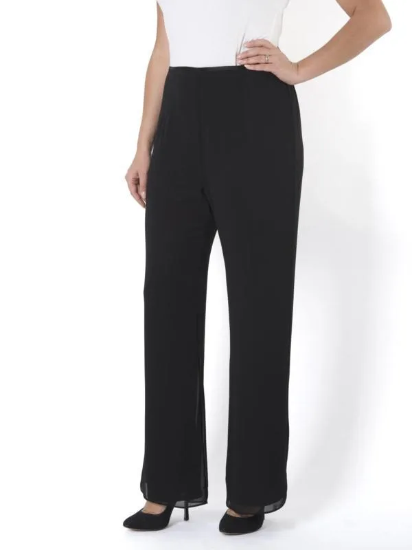 Black Chiffon Trouser