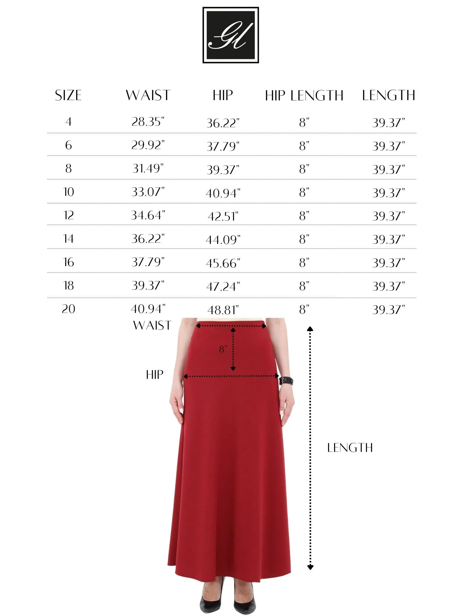 Burgundy A-Line Style Comfy Maxi Dress Skirt