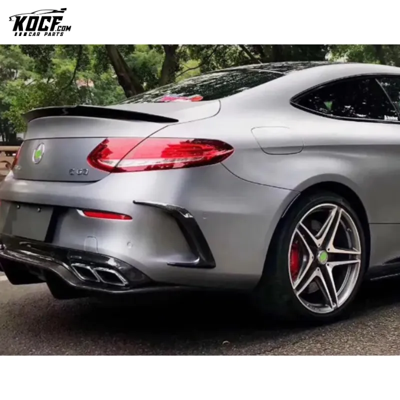 C63 W205 AMG Coupe Sedan Carbon Fiber Rear Bumper Vent Trim For Mercedes Benz C63 W205 coupe 2 door