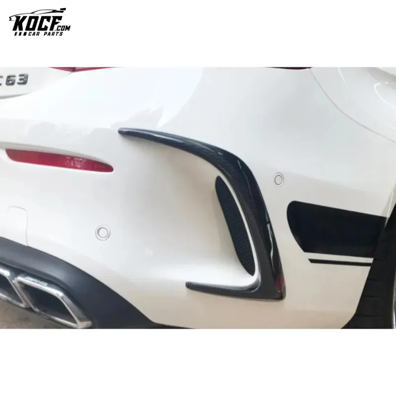 C63 W205 AMG Coupe Sedan Carbon Fiber Rear Bumper Vent Trim For Mercedes Benz C63 W205 coupe 2 door