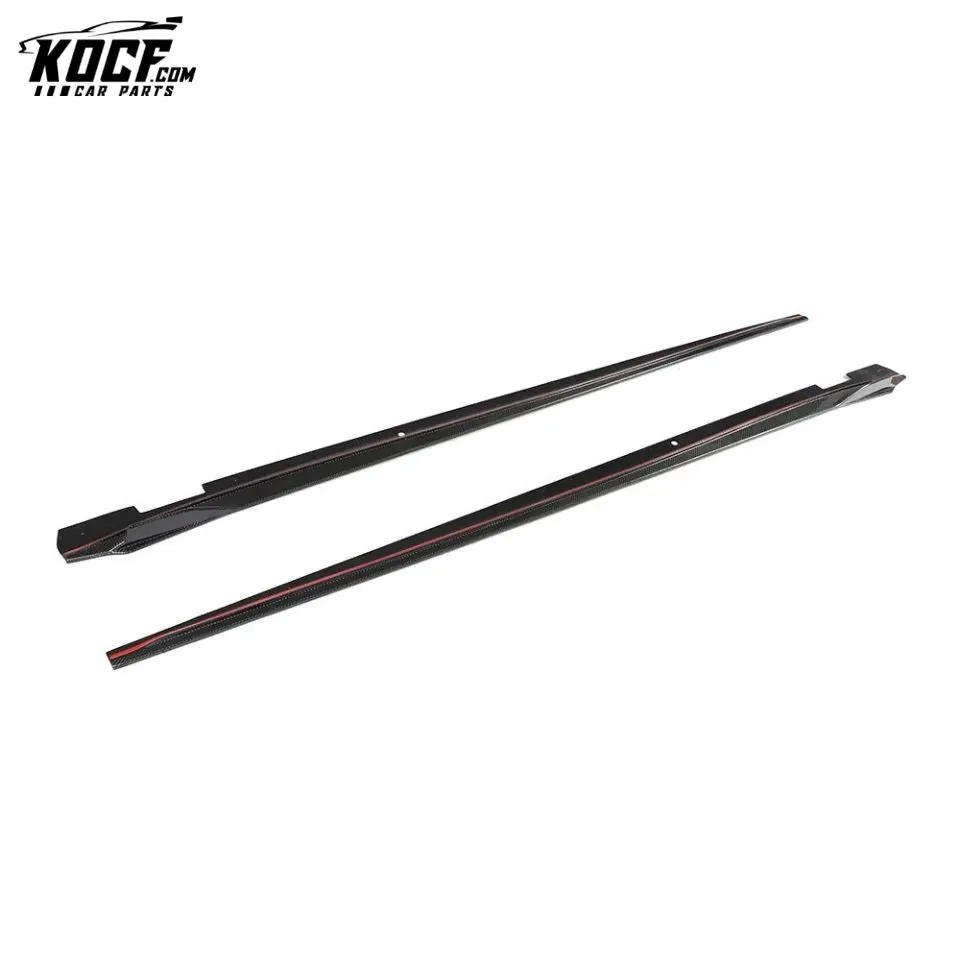 Carbon Fiber Side Skirts Extension for Porsche Panamera 971 4S Hatchback 4-Door 2017-2019