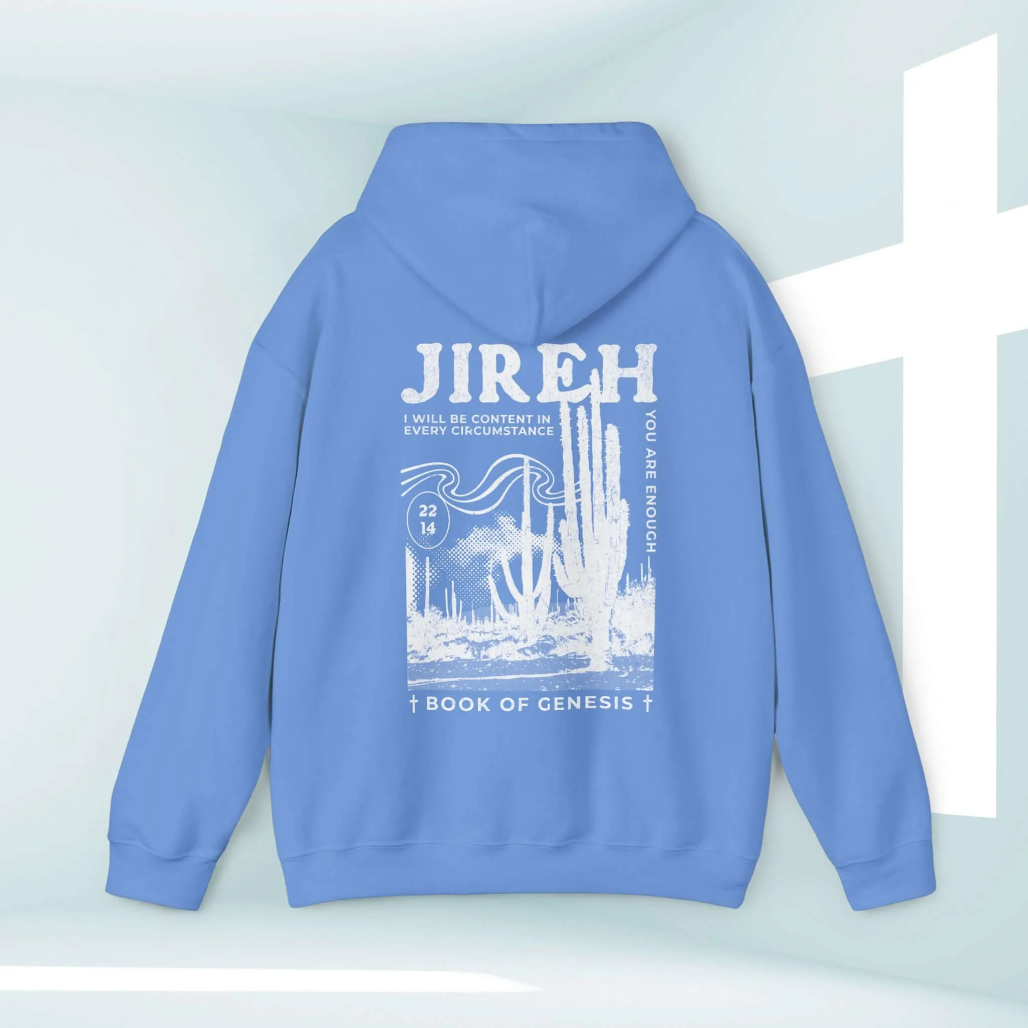 Christian Hoodie, Jireh Boho Hooded Sweatshirt Jesus Shirt Christian Apparel