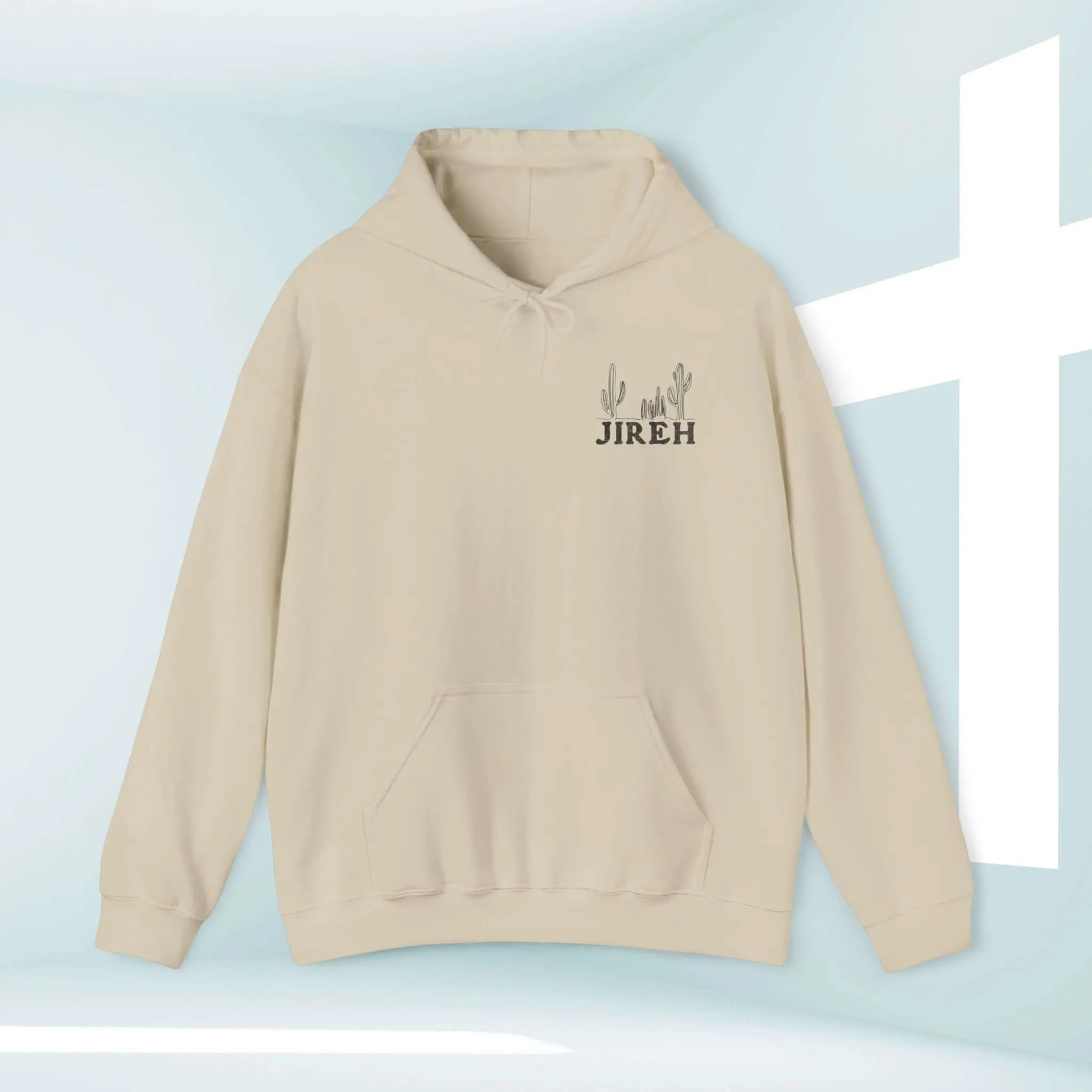 Christian Hoodie, Jireh Boho Hooded Sweatshirt Jesus Shirt Christian Apparel