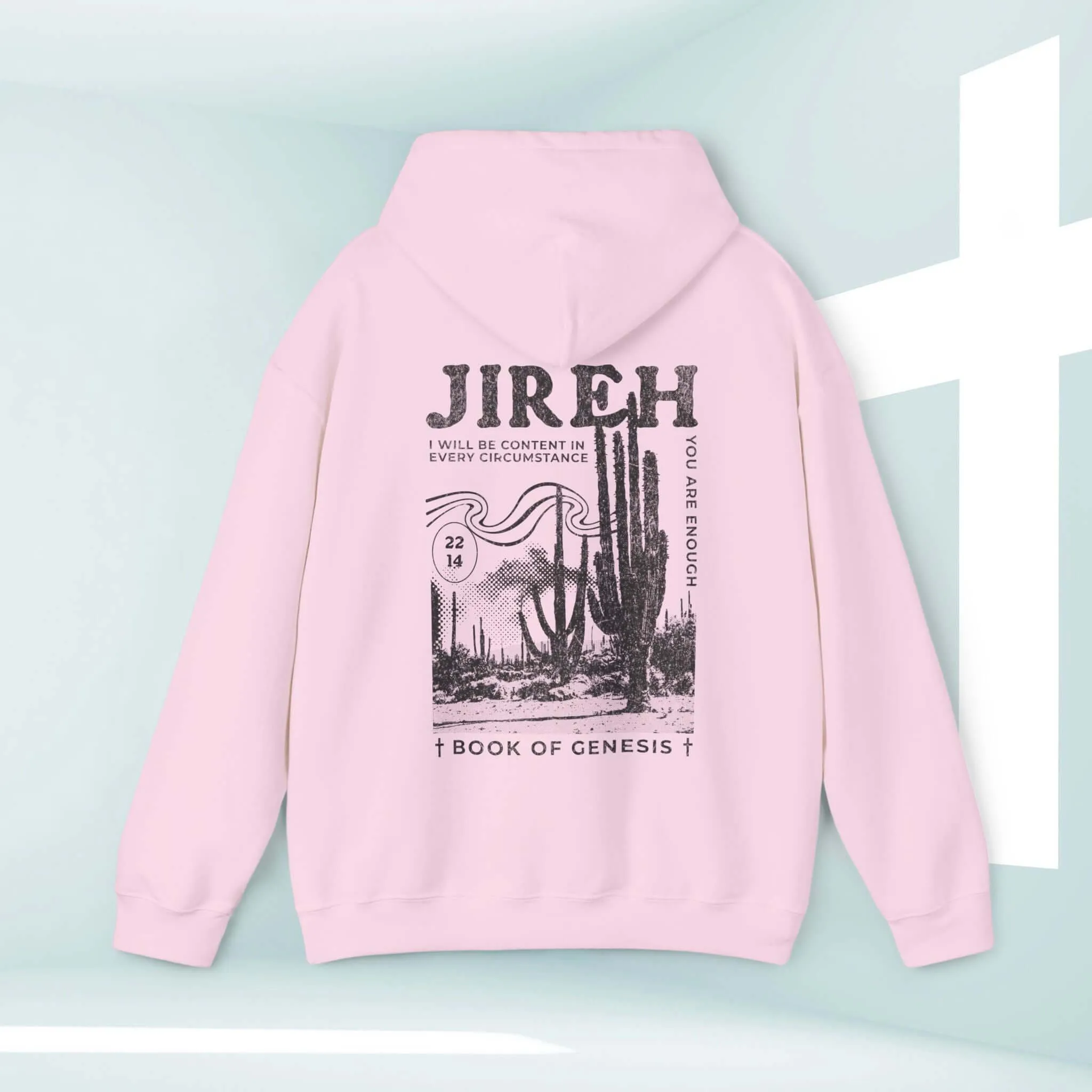 Christian Hoodie, Jireh Boho Hooded Sweatshirt Jesus Shirt Christian Apparel