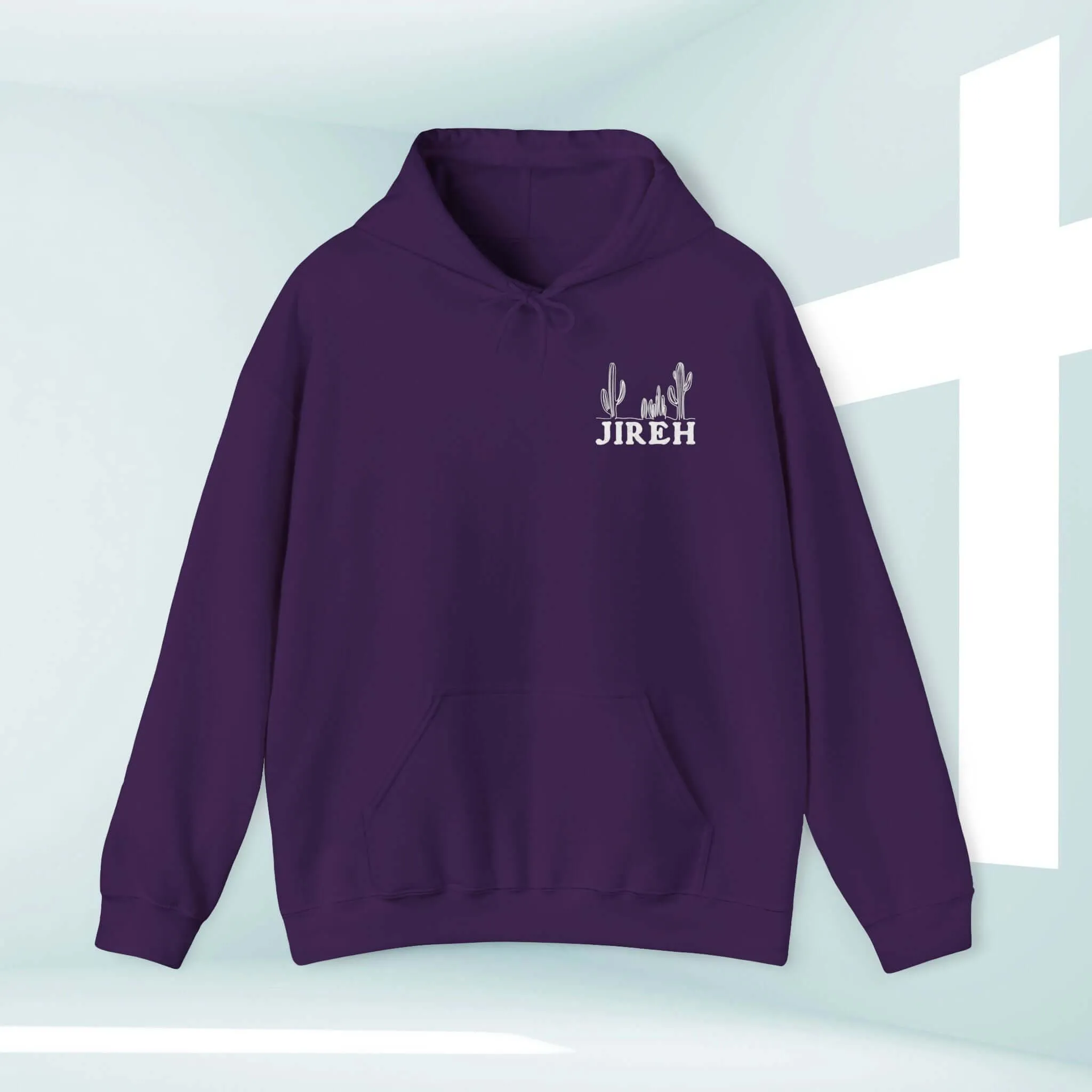 Christian Hoodie, Jireh Boho Hooded Sweatshirt Jesus Shirt Christian Apparel