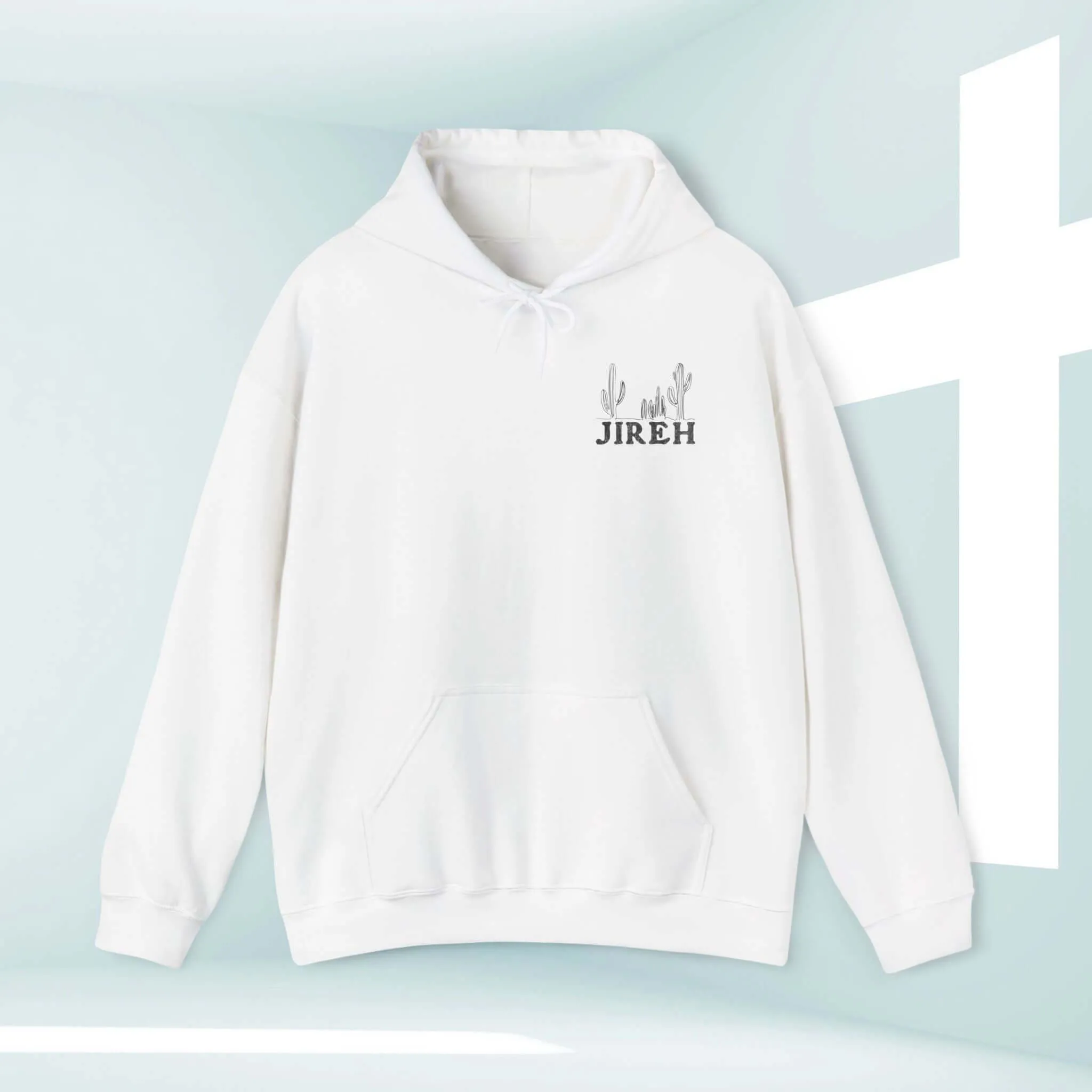 Christian Hoodie, Jireh Boho Hooded Sweatshirt Jesus Shirt Christian Apparel