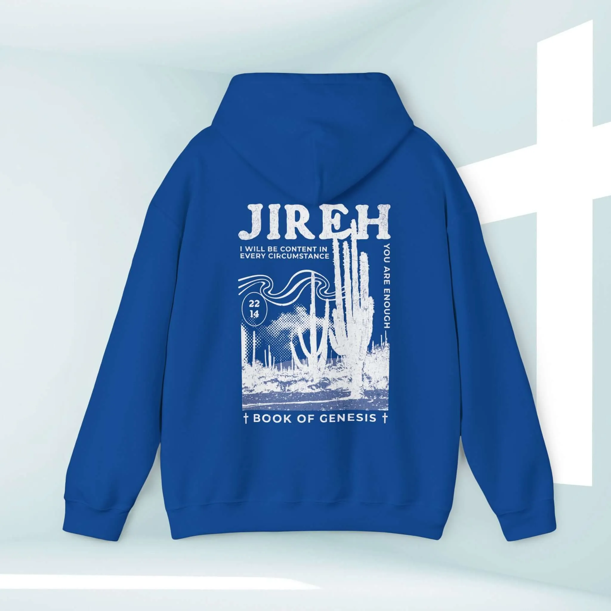Christian Hoodie, Jireh Boho Hooded Sweatshirt Jesus Shirt Christian Apparel