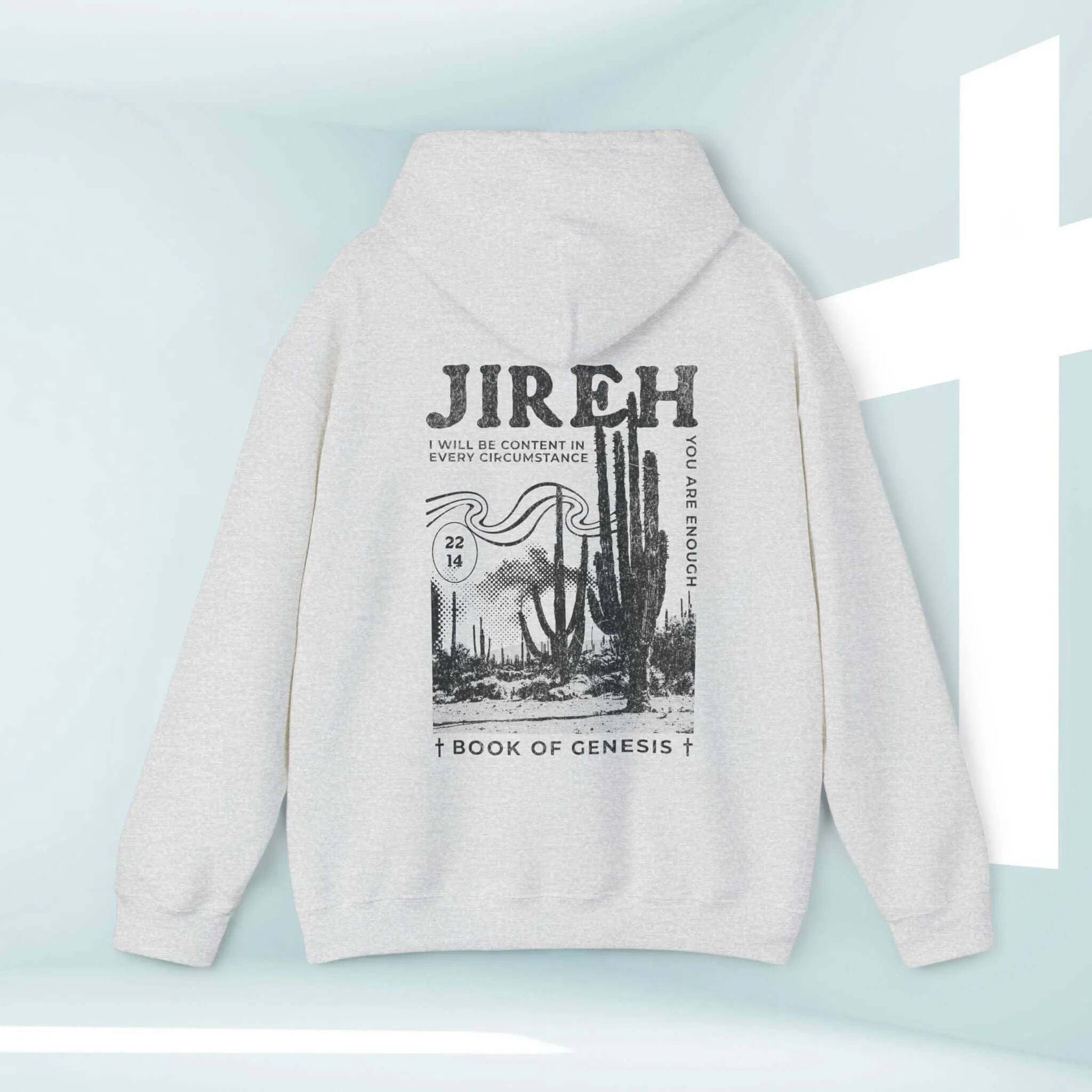 Christian Hoodie, Jireh Boho Hooded Sweatshirt Jesus Shirt Christian Apparel