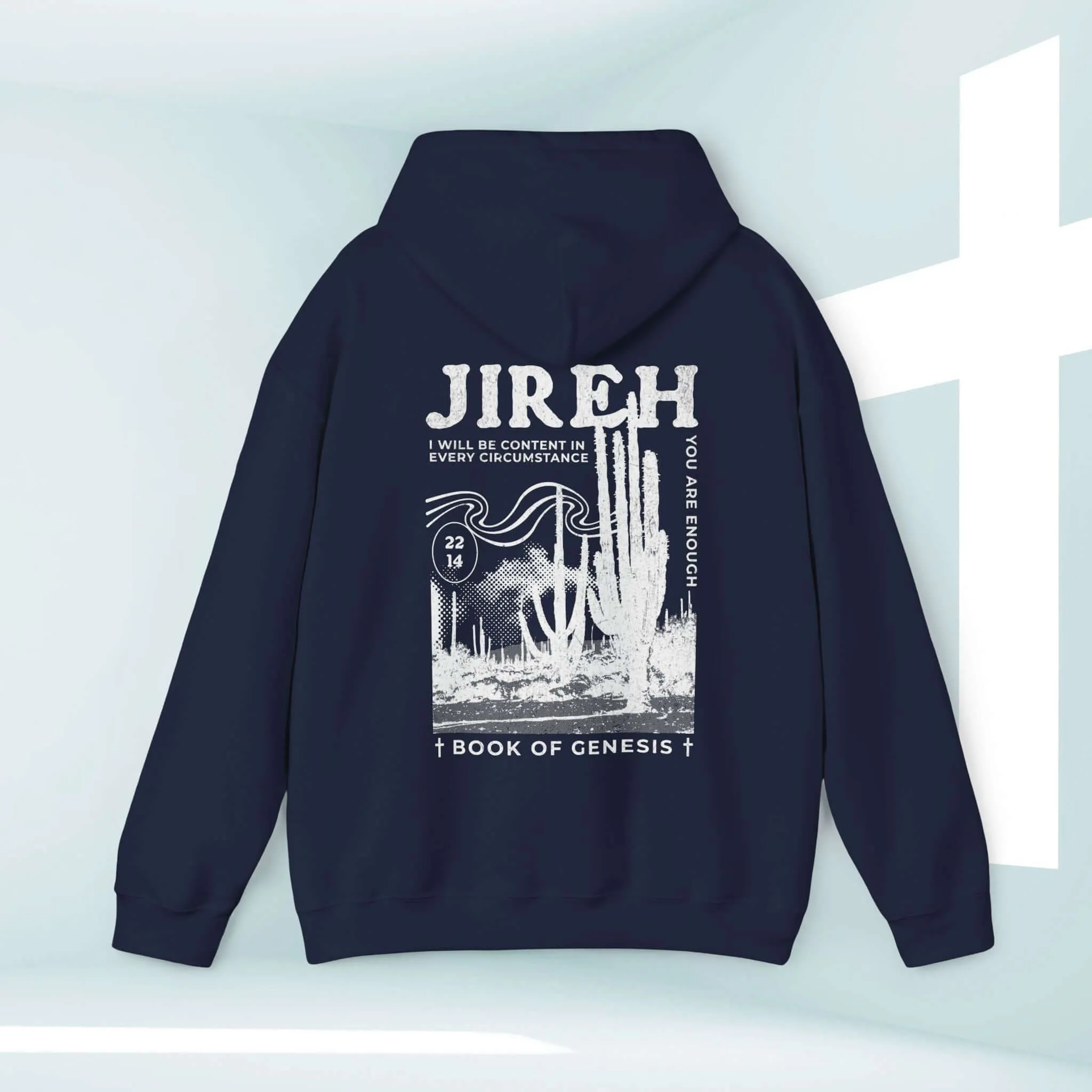 Christian Hoodie, Jireh Boho Hooded Sweatshirt Jesus Shirt Christian Apparel