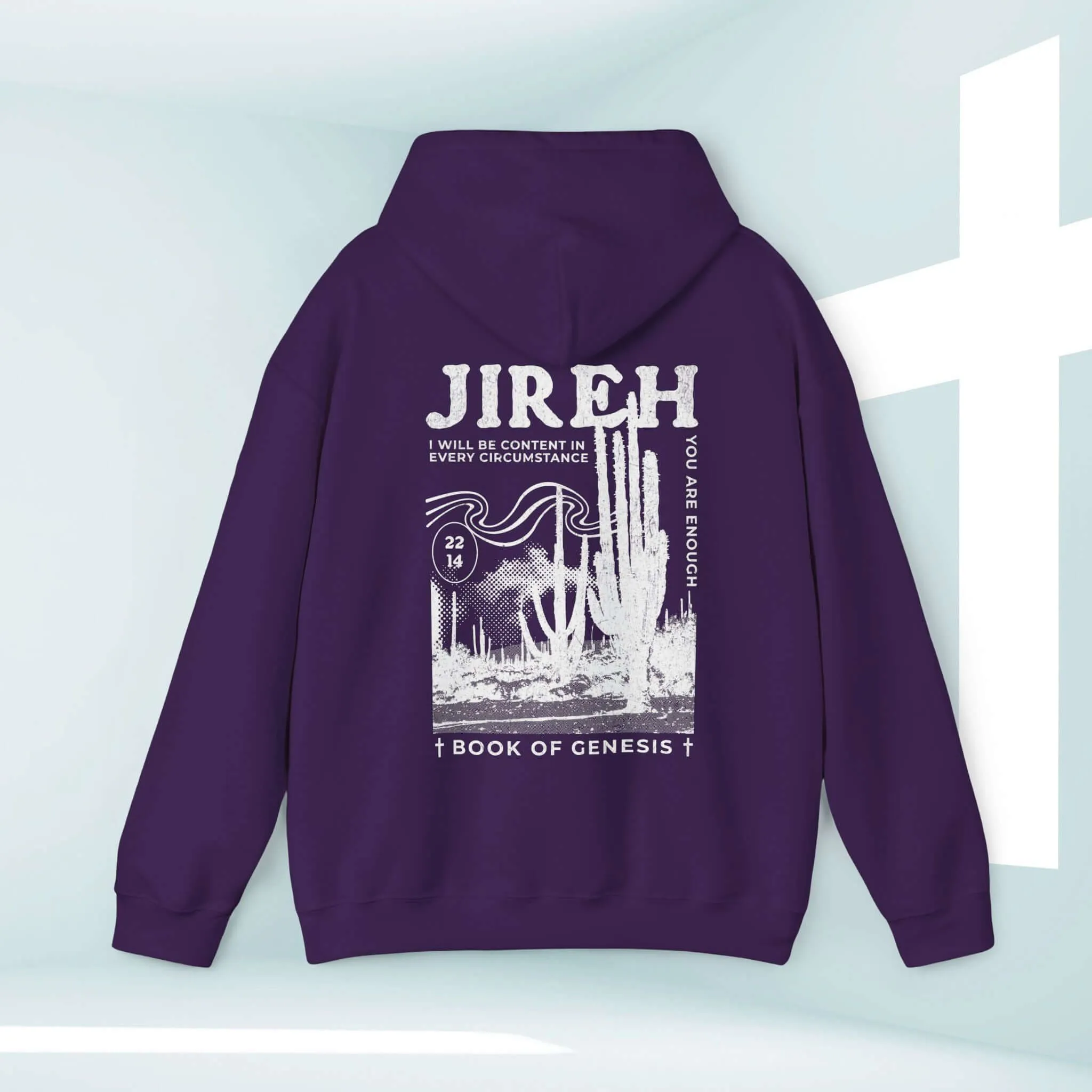 Christian Hoodie, Jireh Boho Hooded Sweatshirt Jesus Shirt Christian Apparel