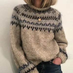Chunky Fair Isle Gebreide Trui