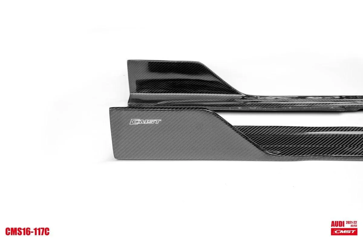CMST Tuning Side Skirts for Audi S3 A3 8Y 2021-ON Carbon Fiber