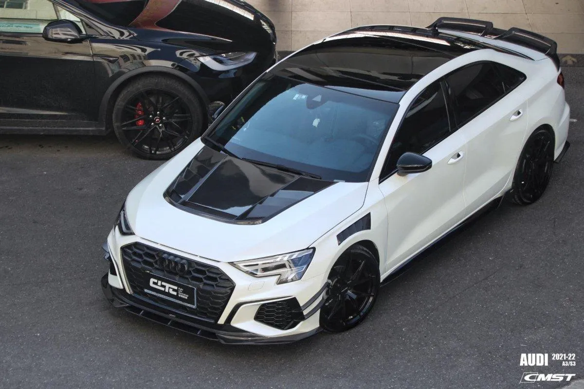 CMST Tuning Side Skirts for Audi S3 A3 8Y 2021-ON Carbon Fiber