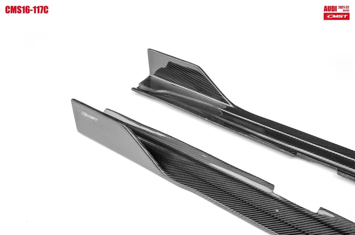 CMST Tuning Side Skirts for Audi S3 A3 8Y 2021-ON Carbon Fiber