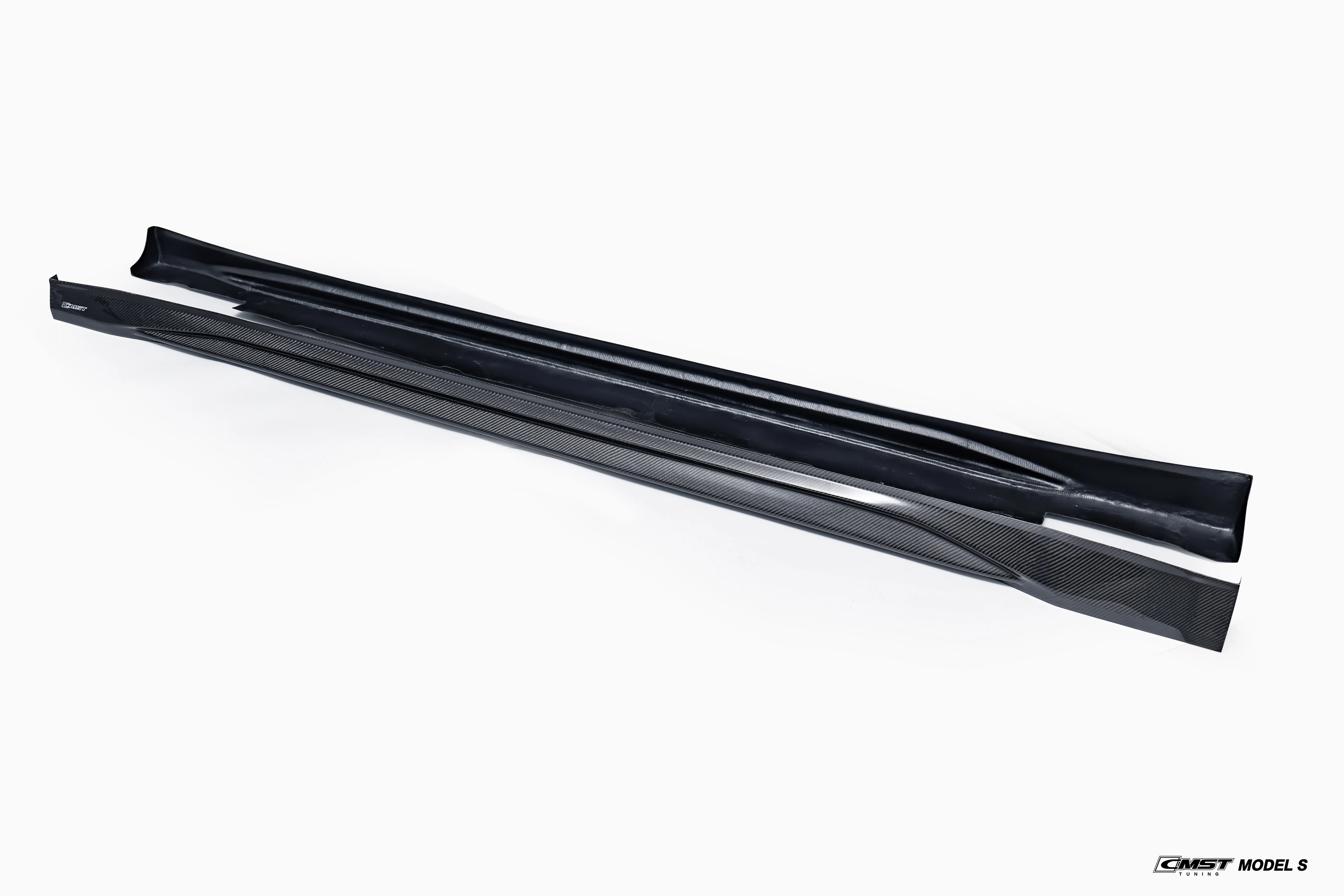 CMST Tuning V2 Side Skirts for Tesla Model S 2nd Gen Late 2016-Early 2021 Carbon Fiber/FRP