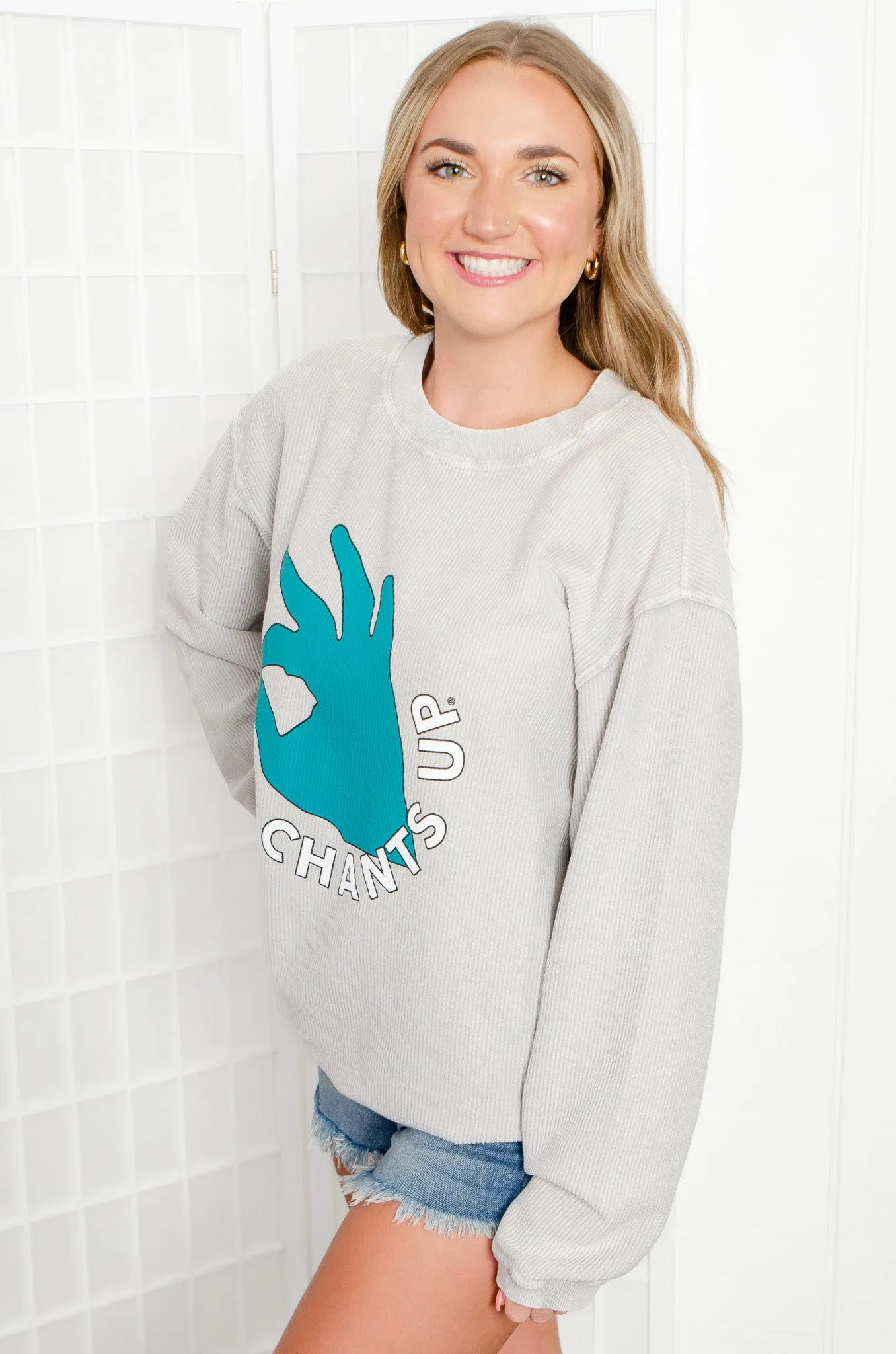 Coastal Carolina Chanticleers Crewneck Corded Sweatshirt